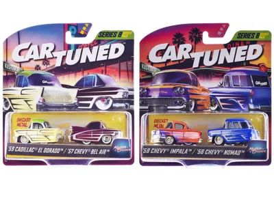 Car Tuned Kustoms Double Pack Series 8 Set Of 4 Cars Diecast Model Cars By Cartuned