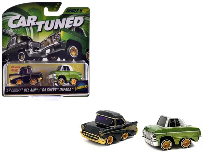 Car Tuned Lowriders Series 5 Chevrolet Double Pack Set Of 2 Cars Diecast Model Cars By Cartuned In Green