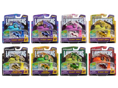Car Tuned Lowriders Show Glow Series 3 Set Of 8 Pieces Diecast Model Cars By Cartuned