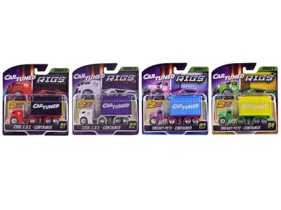 Car Tuned Rigs Container Case Series 2 Set Of 4 Pieces Diecast Model Cars By Cartuned