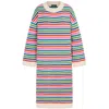 Cara & The Sky Women's Becca Rainbow Stripe Knitted Midi Dress - Rainbow In Multi