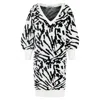 Cara & The Sky Women's Black / White Elizabeth Abstract Jacquard Midi Dress - Black, White In Black/white