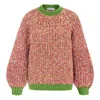 Cara & The Sky Women's Green Debbie Twist High Neck Jumper - Olive In Green