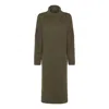 Cara & The Sky Women's Green Joey Midi Dress Khaki In Green