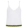 Cara & The Sky Women's Jodie Ribbed Knitted Cami Vest - White In White