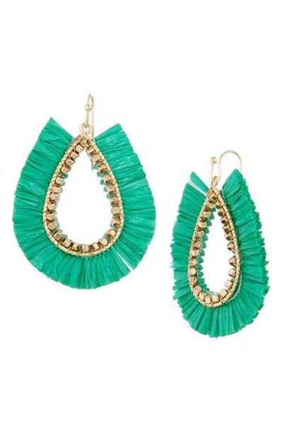 Cara Baguette Crystal Hoop Earrings