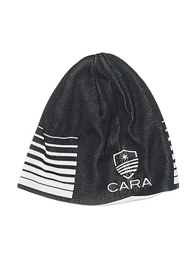Pre-owned Cara Beanie Hat In Black