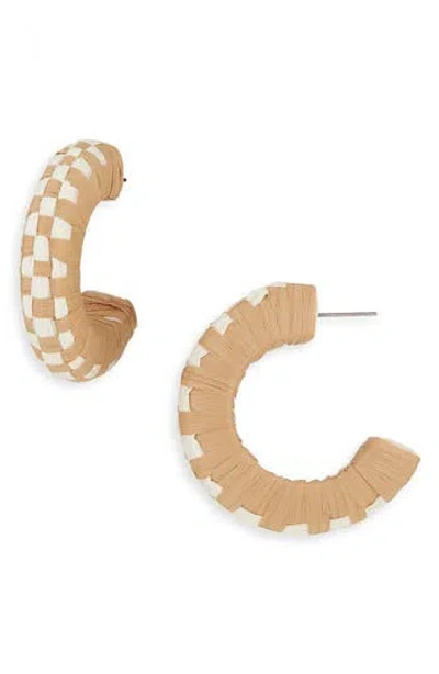 Cara Bow Fringe Crystal Statement Stud Earrings In Brown