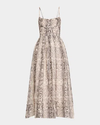 Cara Cara Alba Floral Midi Dress In Classic Sn