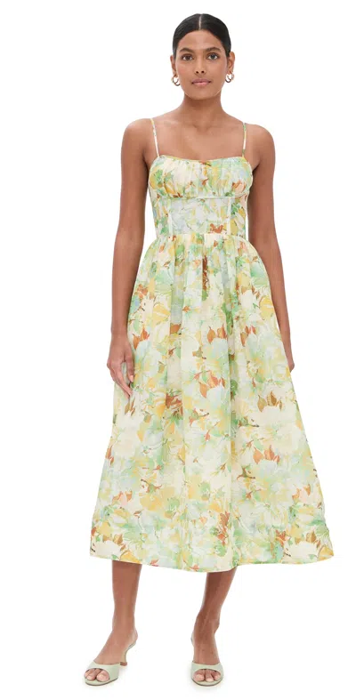 Cara Cara Alba Midi Dress Terra Lt Blue