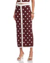 Cara Cara Alice Skirt Cocoa Dot In Brown