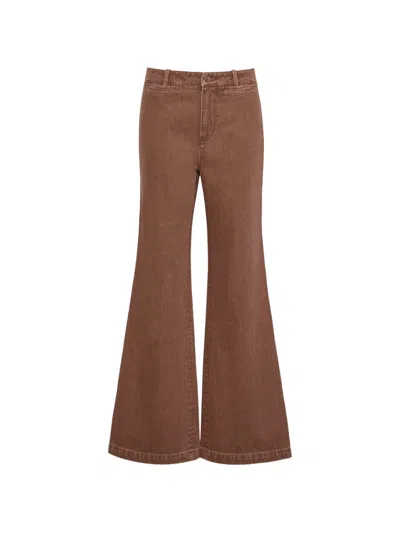 Cara Cara Annie Flared Jeans In Brown