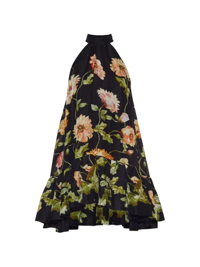 Cara Cara Arca Halterneck Mini Dress In Black