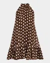 Cara Cara Arca Polka Dot Mini Dress In Multi