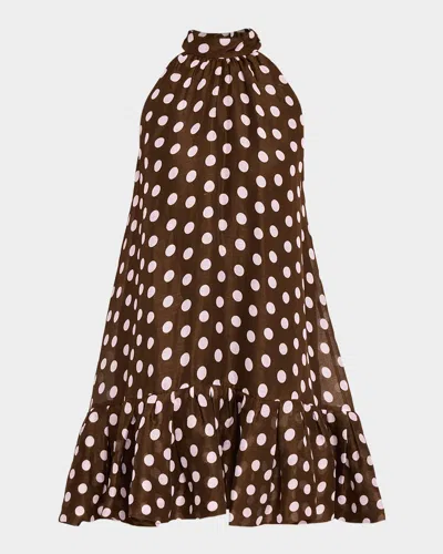 Cara Cara Arca Polka Dot Mini Dress In Multi
