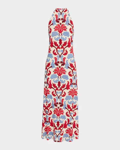 Cara Cara Asher Printed Halter Maxi Dress In Multi