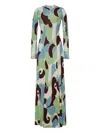 Cara Cara Aspen Printed Maxi Dress In Green