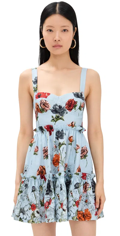 CARA CARA AUDREY DRESS BOTANICA BLUE