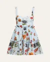 Cara Cara Audrey Mini Dress In Botanica Blue