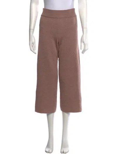 Pre-owned Cara Cara Baby Alpaca Wide Leg Pants In Neutral