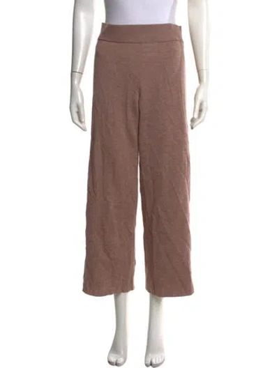 Pre-owned Cara Cara Baby Alpaca Wide Leg Pants In Neutrals