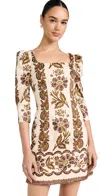 Cara Cara Belinda Mini Dress Olive Renaissance In Olive Renaissance