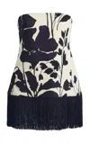 Cara Cara Floral-print Fringed Blouse In Multi