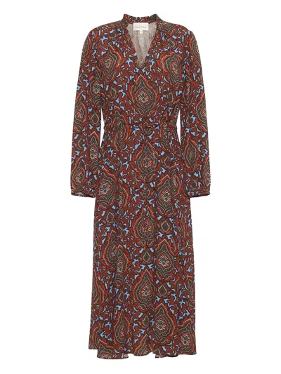 Cara Cara Berkshire Midi Dress In Multi