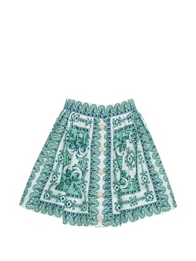 Cara Cara Betty Button-detail Mini Skirt In Multi