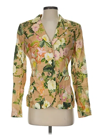 Pre-owned Cara Cara Blazer Jacket In Gold