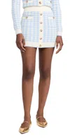 Cara Cara Bodie Skirt Houndstooth Blue In Houndstooth Blue