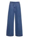 Cara Cara Cailyn Pleated-front Jeans In Blue