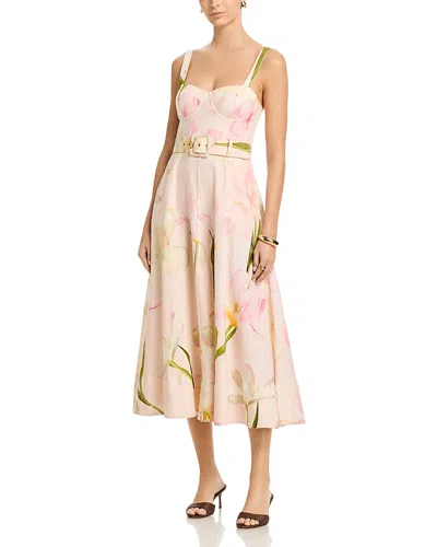 Cara Cara Calypso Linen Dress In Pink