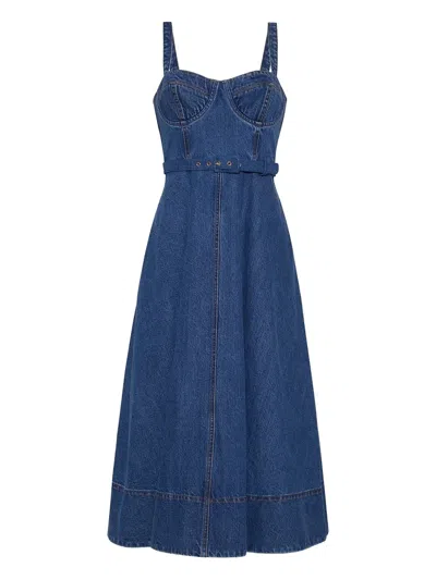 Cara Cara Calypso Midi Dress In Blue