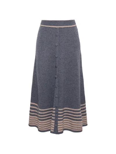 Cara Cara Camden Button-front Midi Skirt In Animal Print