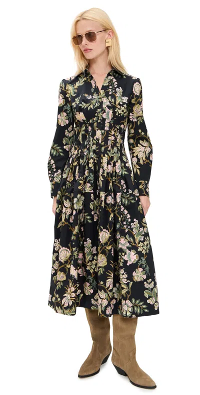 Cara Cara Cameron Dress Clover Black In Multi