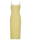 Cara Cara Camille Midi Dress In Yellow