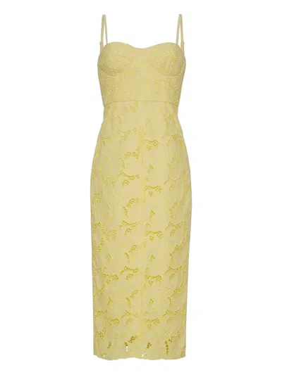 Cara Cara Camille Midi Dress In Yellow