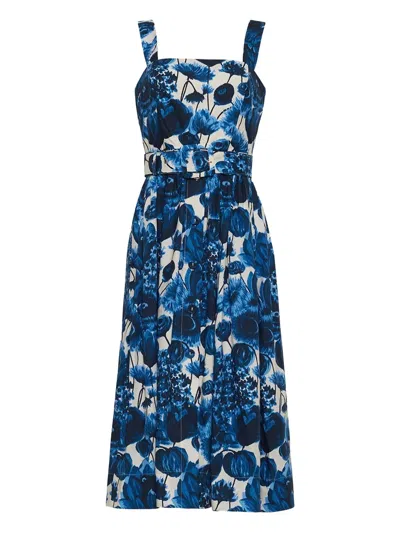 Cara Cara Candace Midi Dress In Blue