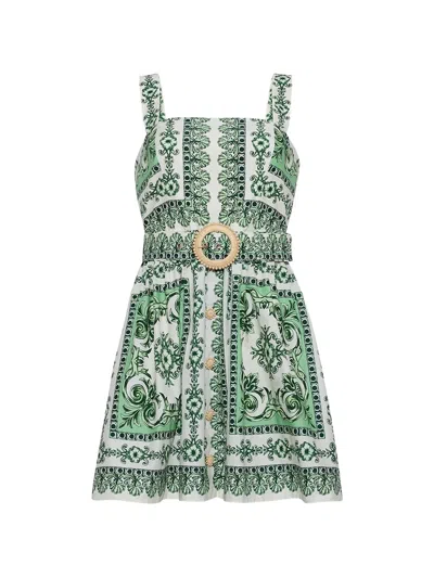 Cara Cara Candy Belted Mini Dress In Multi