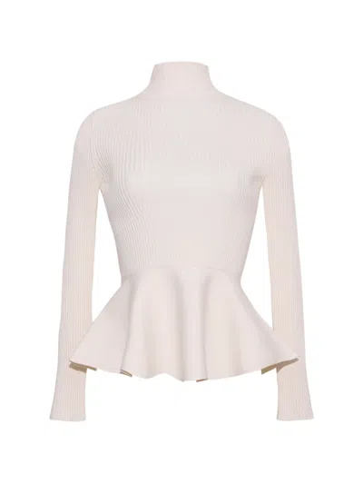 Cara Cara Carlyle Peplum Sweater In Neutral