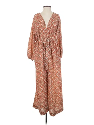Pre-owned Cara Cara Casual Dress In Brown