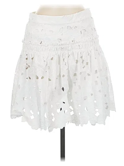 Pre-owned Cara Cara Casual Skirt In White