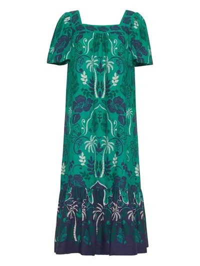 Cara Cara Chani Midi Dress In Green