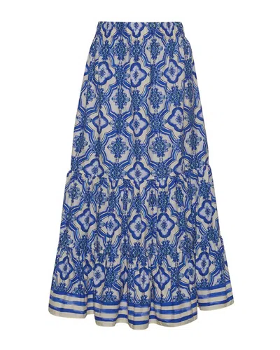 Cara Cara Chase Skirt Belle Tile In Blue