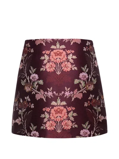 Cara Cara Chrissy A-line Mini Skirt In Animal Print