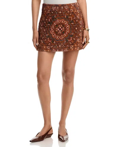 Cara Cara Chrissy Skirt In Brown