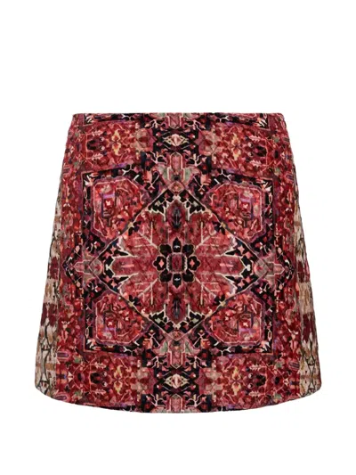 Cara Cara Chrissy Tapestry-print A-line Mini Skirt In Multi