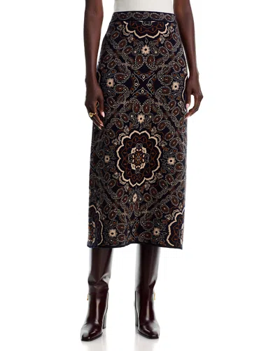 Cara Cara Clara Bandana-jacquard Maxi Skirt In Multi