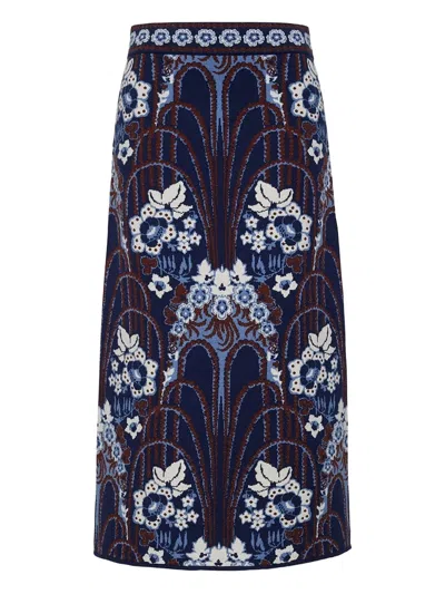 Cara Cara Clara Midi Skirt In Multi